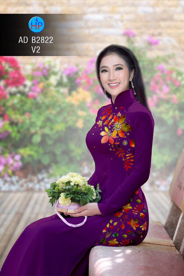 Vải áo dài chiếc lá AD B2822 - Ảnh 16