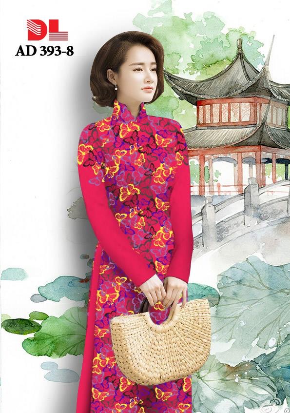 Vải áo dài hoa bướm DLAD-393 - Ảnh 16