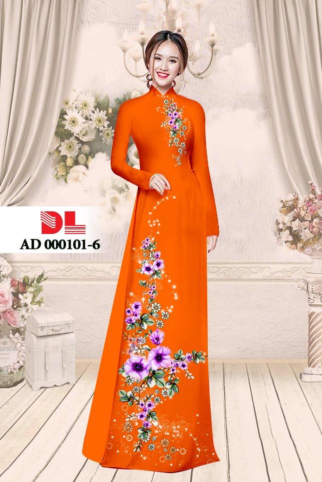 Vải áo dài hoa trên dưới DLAD-000101 - Ảnh 11