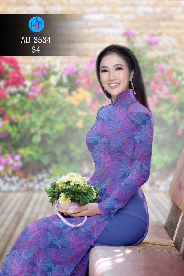 Vải áo dài chiếc lá AD 3534 - Ảnh 13
