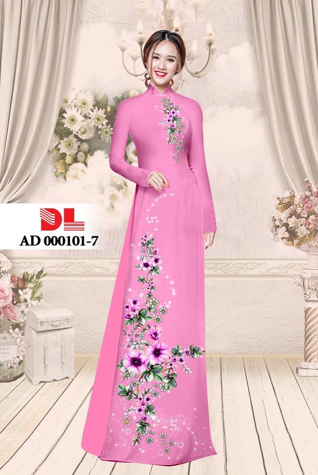 Vải áo dài hoa trên dưới DLAD-000101 - Ảnh 12