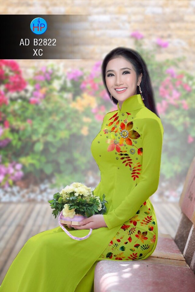 Vải áo dài chiếc lá AD B2822 - Ảnh 12