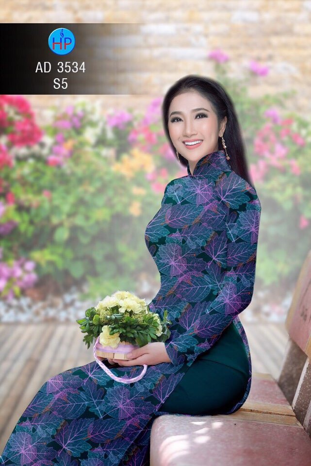 Vải áo dài chiếc lá AD 3534 - Ảnh 23