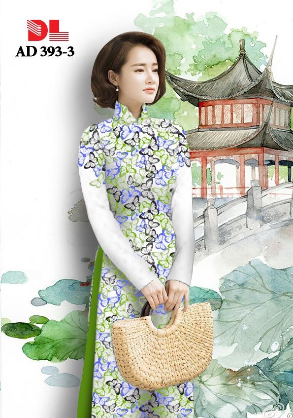 Vải áo dài hoa bướm DLAD-393 - Ảnh 11