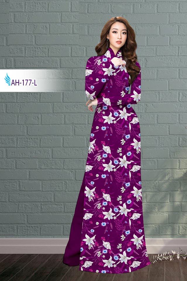 Vải áo dài hoa ly AH-177 - Ảnh 12