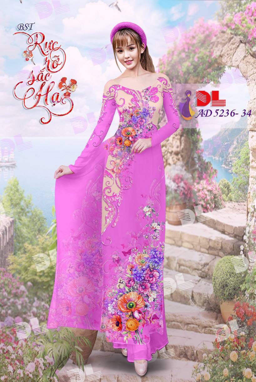 Vải áo dài hoa trên dưới DLAD-5236 - Ảnh 28