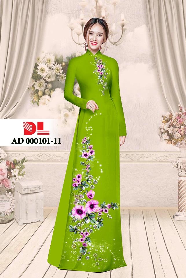 Vải áo dài hoa trên dưới DLAD-000101 - Ảnh 16
