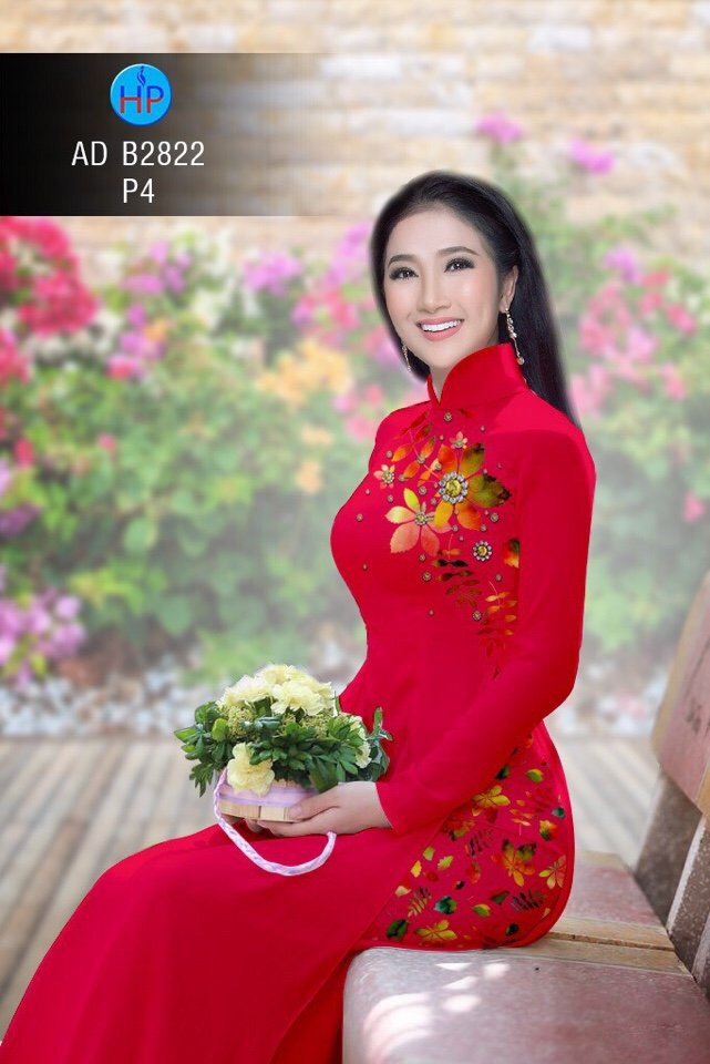 Vải áo dài chiếc lá AD B2822 - Ảnh 9