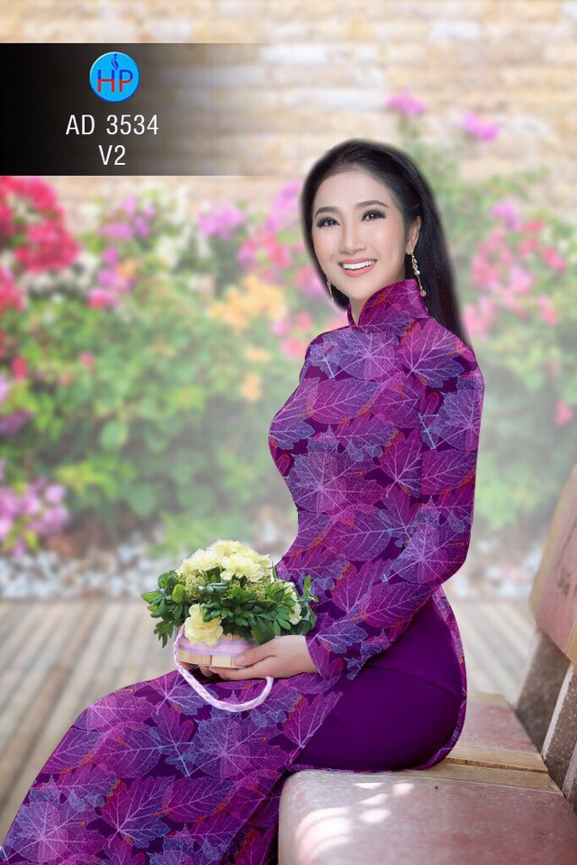 Vải áo dài chiếc lá AD 3534 - Ảnh 12