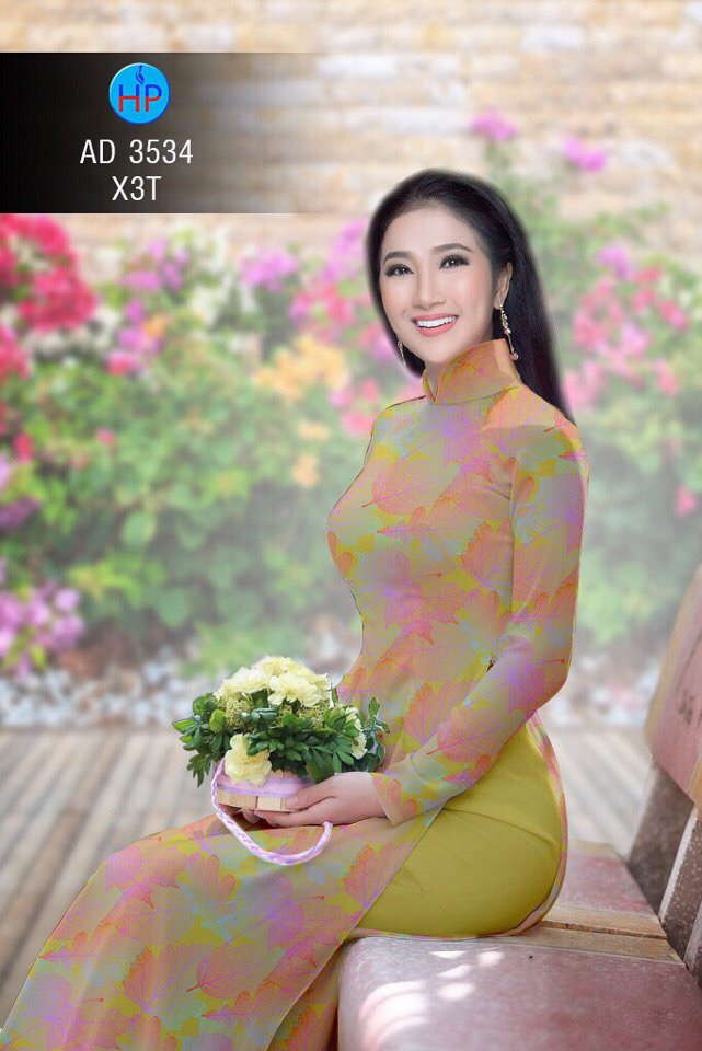 Vải áo dài chiếc lá AD 3534 - Ảnh 11