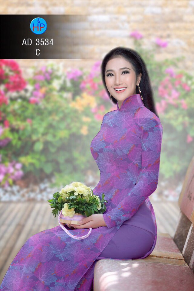 Vải áo dài chiếc lá AD 3534 - Ảnh 8
