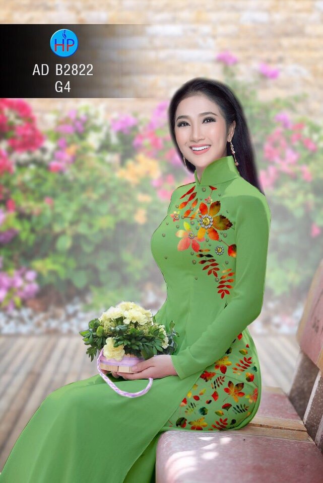 Vải áo dài chiếc lá AD B2822 - Ảnh 22