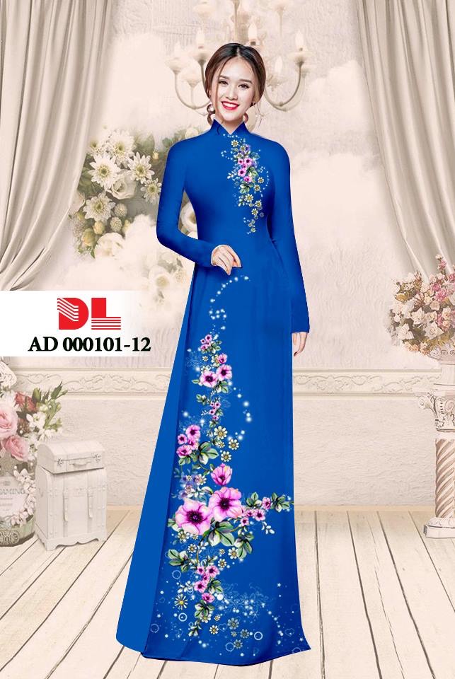 Vải áo dài hoa trên dưới DLAD-000101 - Ảnh 17