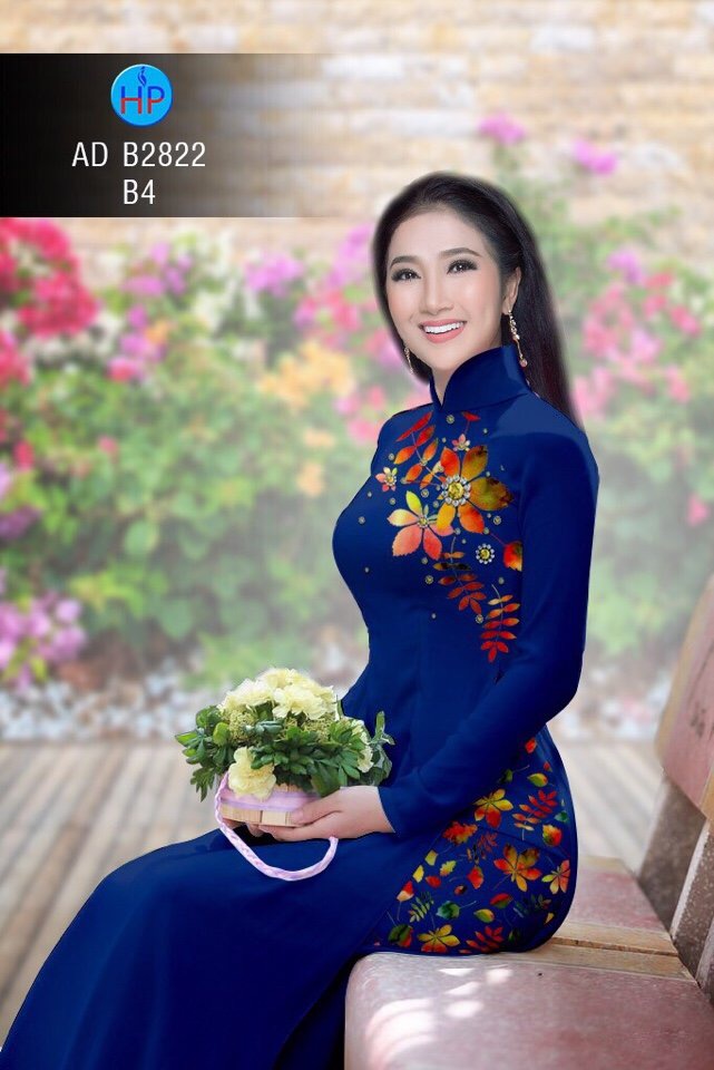 Vải áo dài chiếc lá AD B2822 - Ảnh 19