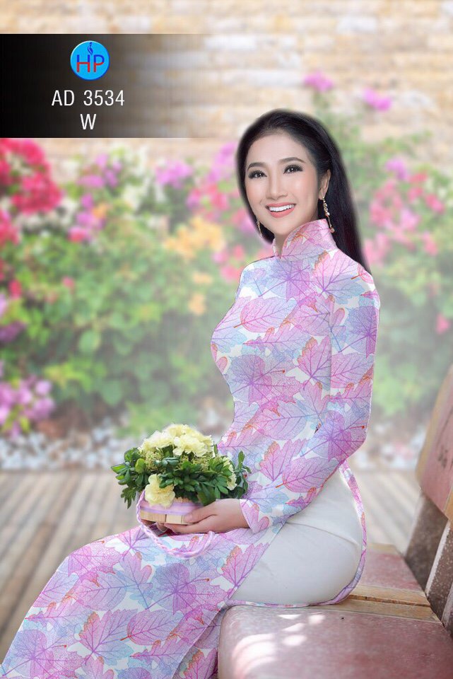 Vải áo dài chiếc lá AD 3534 - Ảnh 10