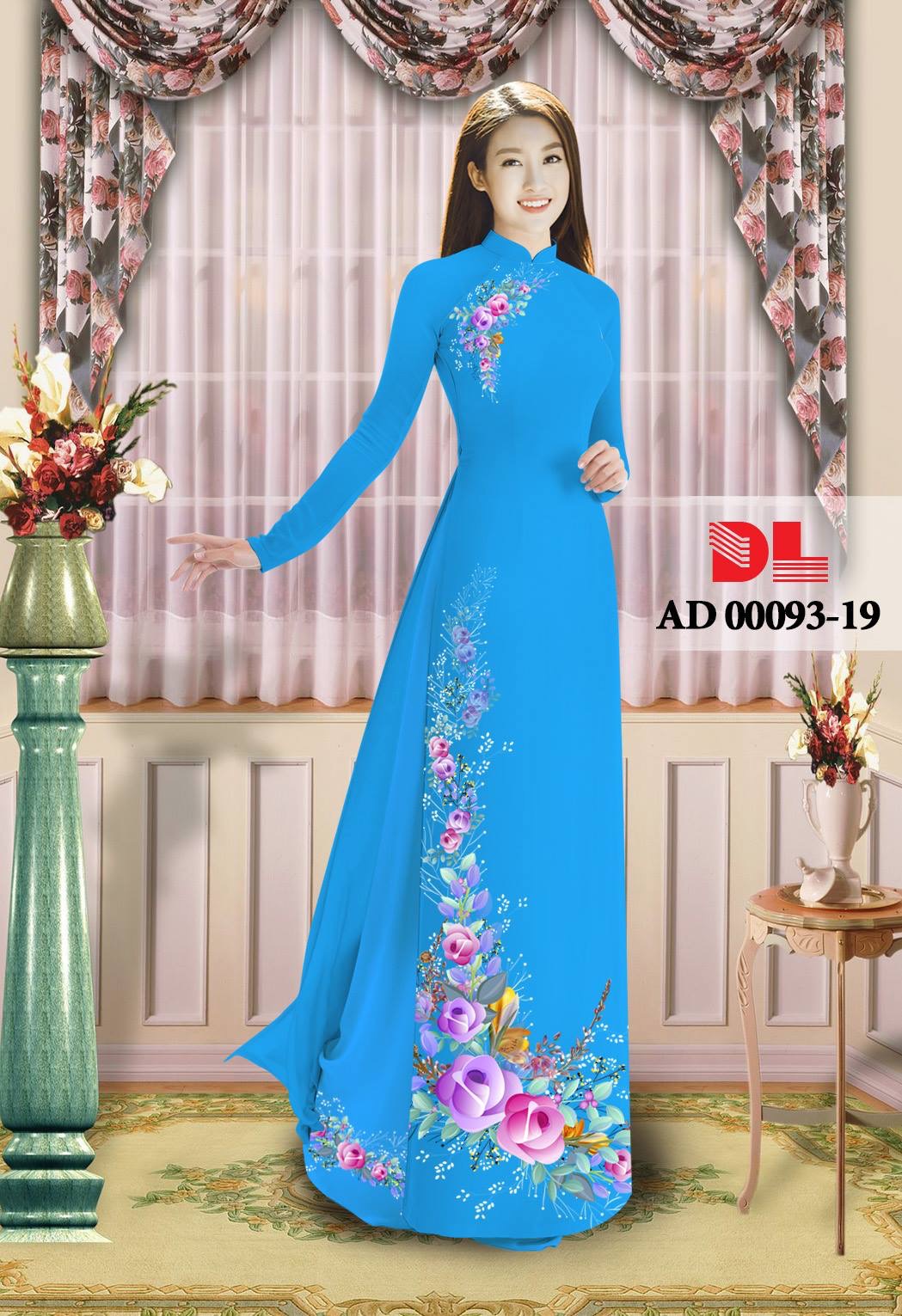 Vải áo dài hoa trên dưới DLAD-00093 - Ảnh 19