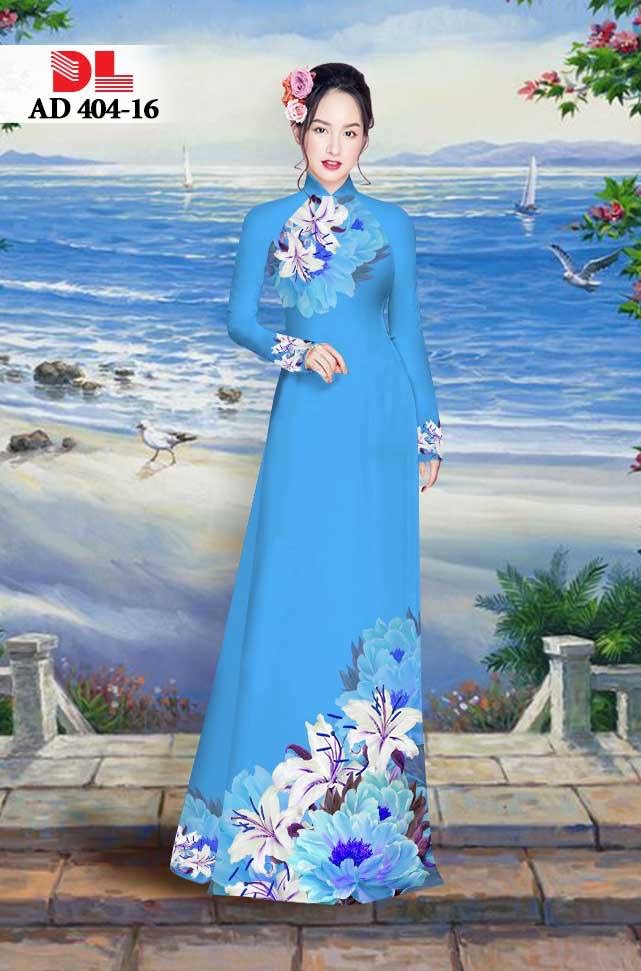 vải áo dài hoa ly DLAD-404 - Ảnh 17