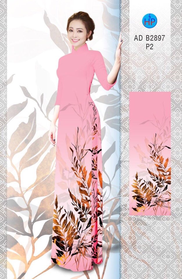 Vải áo dài chiếc lá AD B2897 - Ảnh 15