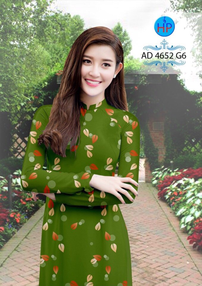 vải áo dài chiếc lá AD 4652 - Ảnh 13