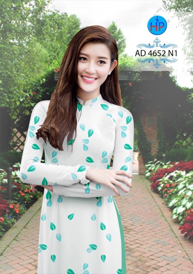 vải áo dài chiếc lá AD 4652 - Ảnh 11