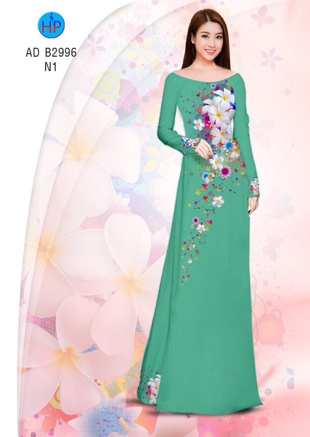 Vải áo dài hoa sứ AD B2996 - Ảnh 13