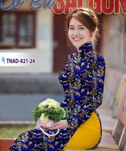 Alternative view of Vải áo dài chiếc lá TNAD-821