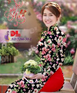Vải áo dài hoa nhí DLAD-5266