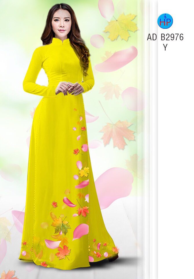 Vải áo dài chiếc lá AD B2976 - Ảnh 8