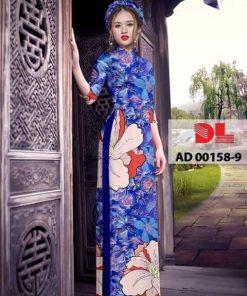 Vải áo dài hoa nguyên áo DLAD-00158