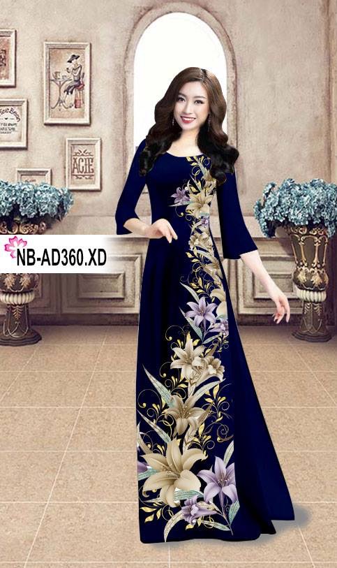 Vải áo dài hoa ly NBAD-360 - Ảnh 21