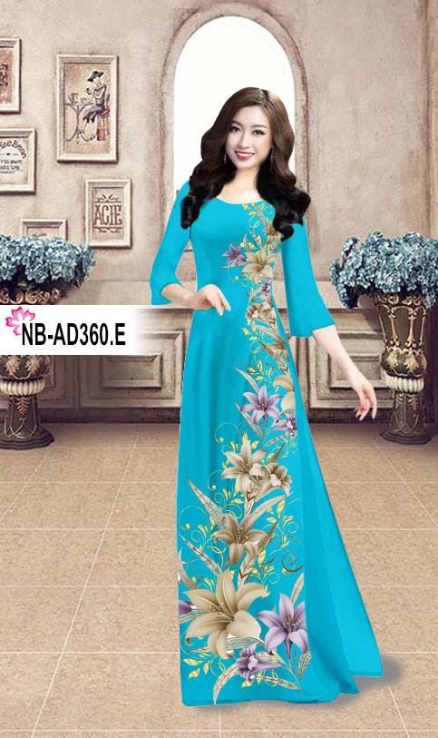 Vải áo dài hoa ly NBAD-360 - Ảnh 9