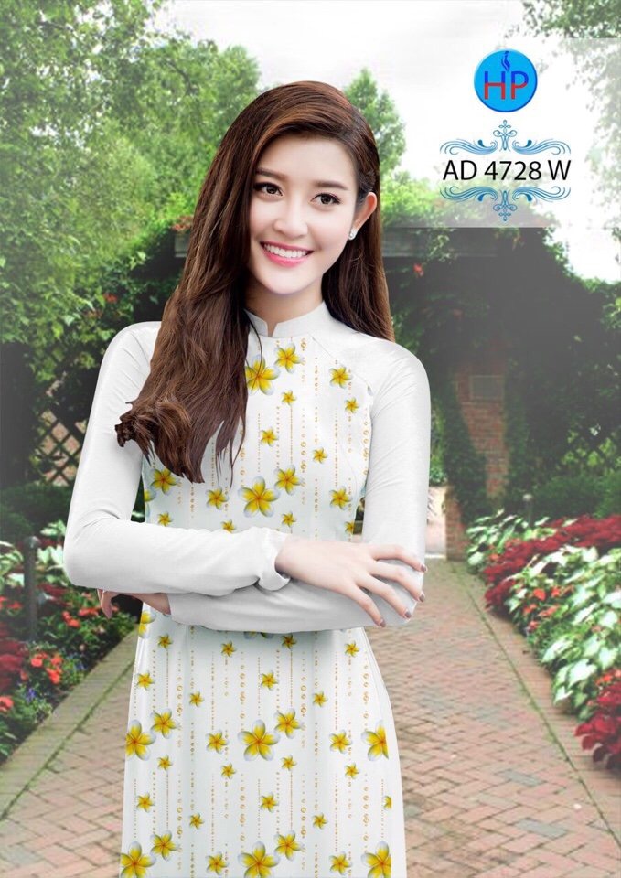 Vải áo dài hoa sứ AD 4728 - Ảnh 2