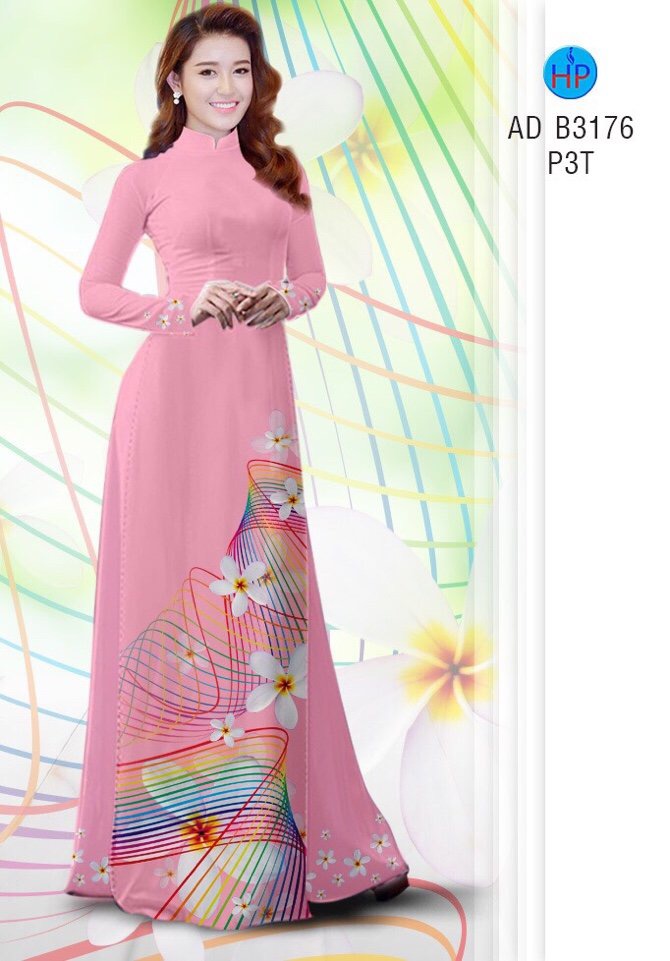 Vải áo dài hoa sứ AD B3176 - Ảnh 13