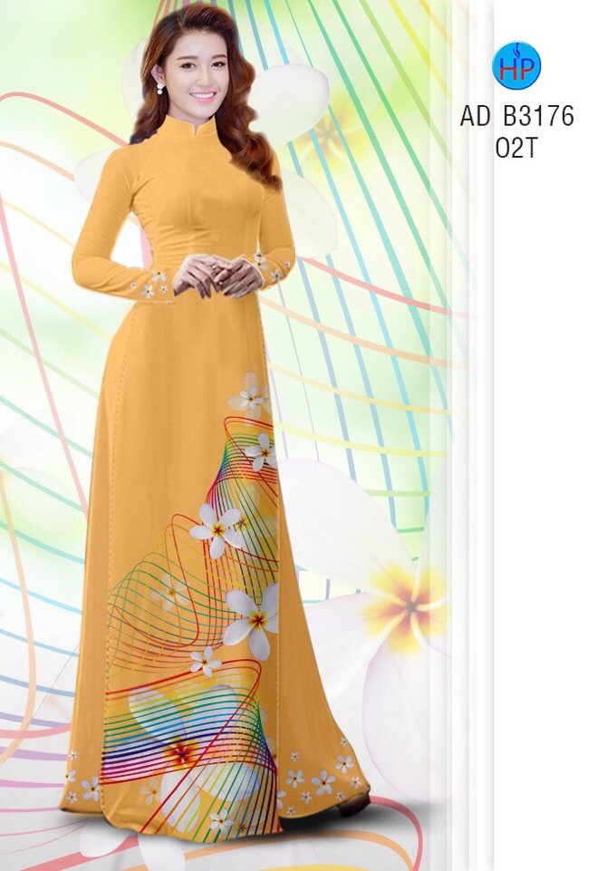 Vải áo dài hoa sứ AD B3176 - Ảnh 12