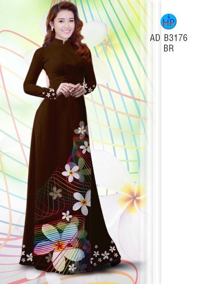 Vải áo dài hoa sứ AD B3176 - Ảnh 18