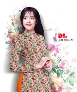 Alternative view of Vải áo dài hoa nhí DLAD-5081