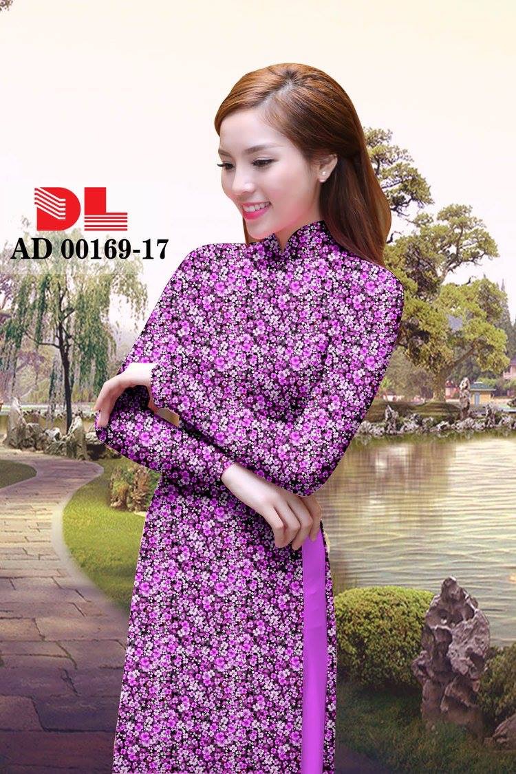 Vải áo dài hoa nhí DLAD-00169 - Ảnh 18
