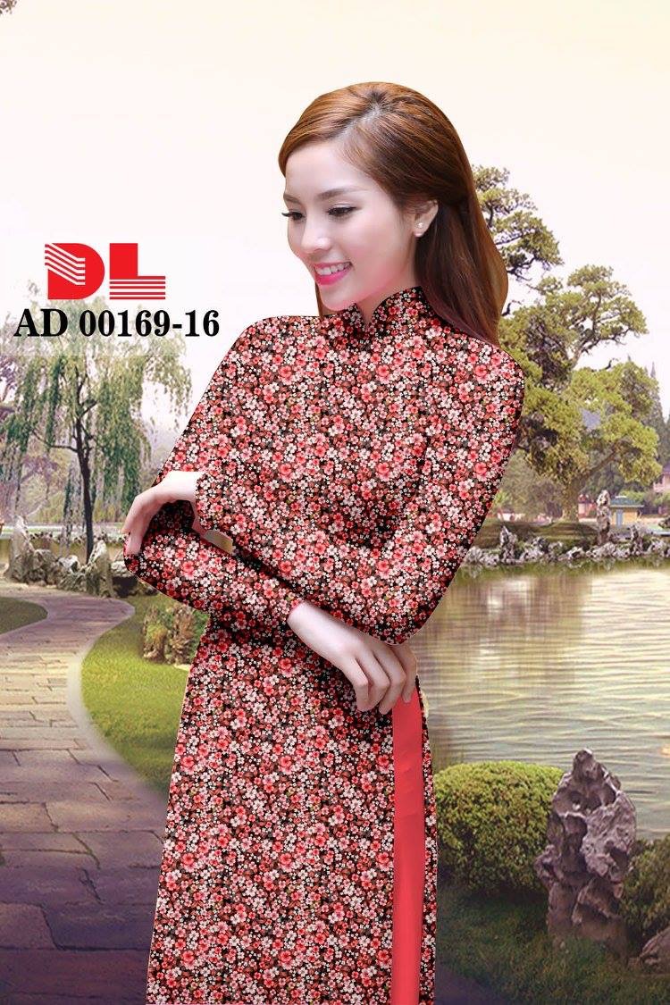 Vải áo dài hoa nhí DLAD-00169 - Ảnh 17