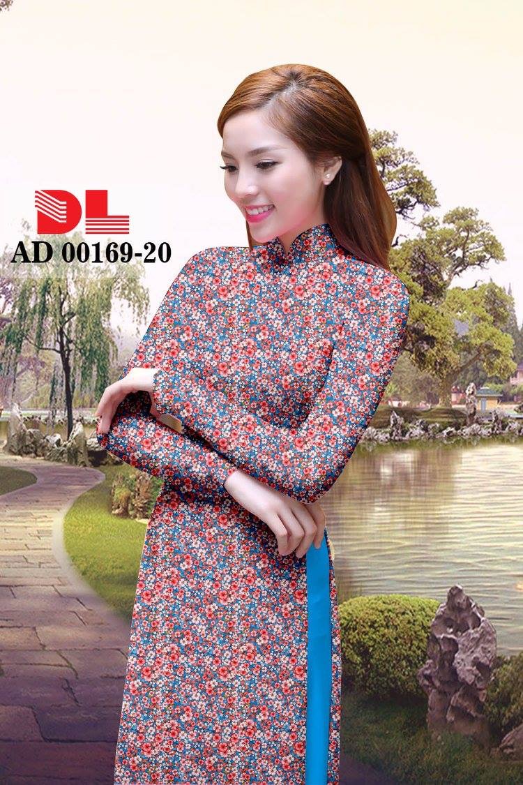 Vải áo dài hoa nhí DLAD-00169 - Ảnh 21