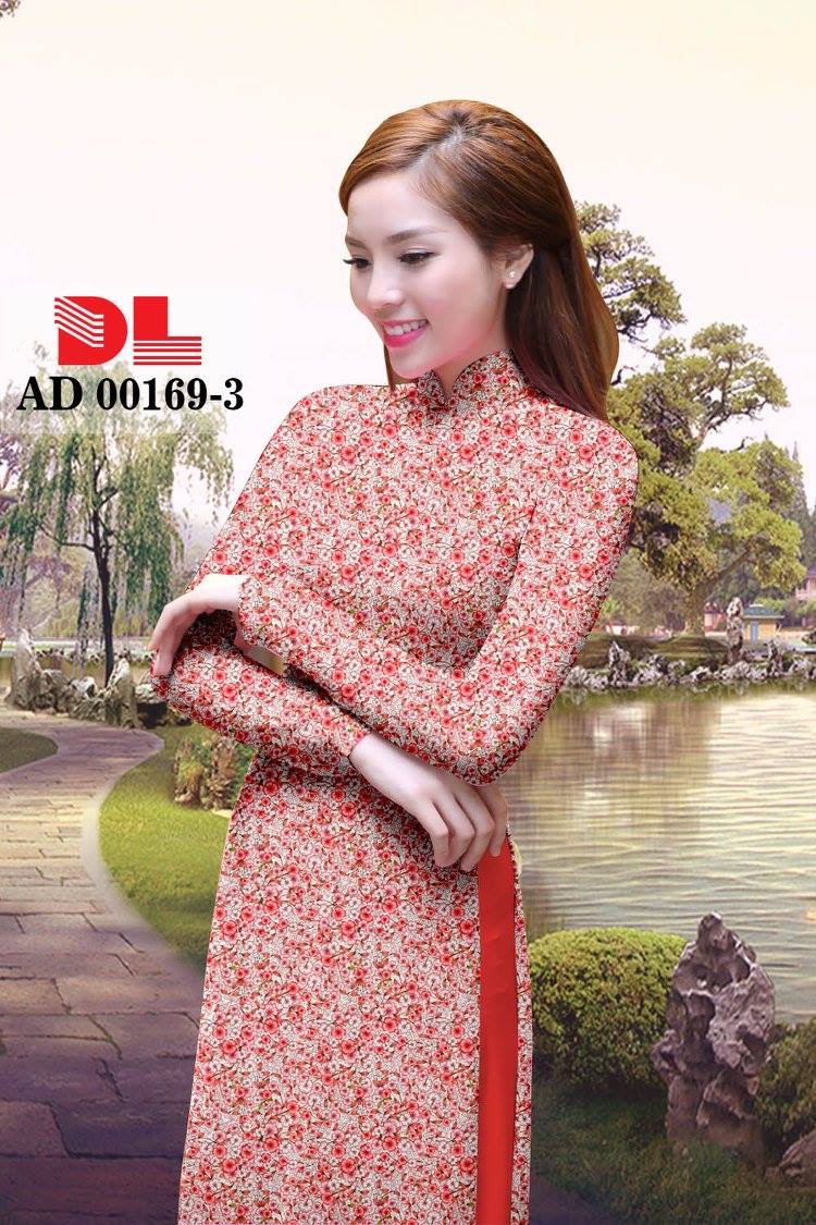 Vải áo dài hoa nhí DLAD-00169 - Ảnh 7