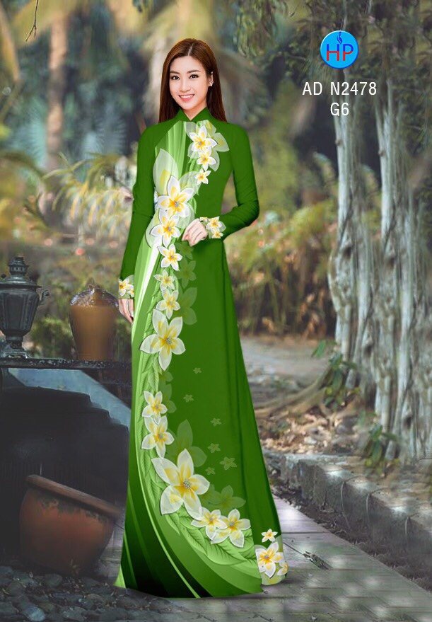 Vải áo dài hoa sứ AD N2478 - Ảnh 11