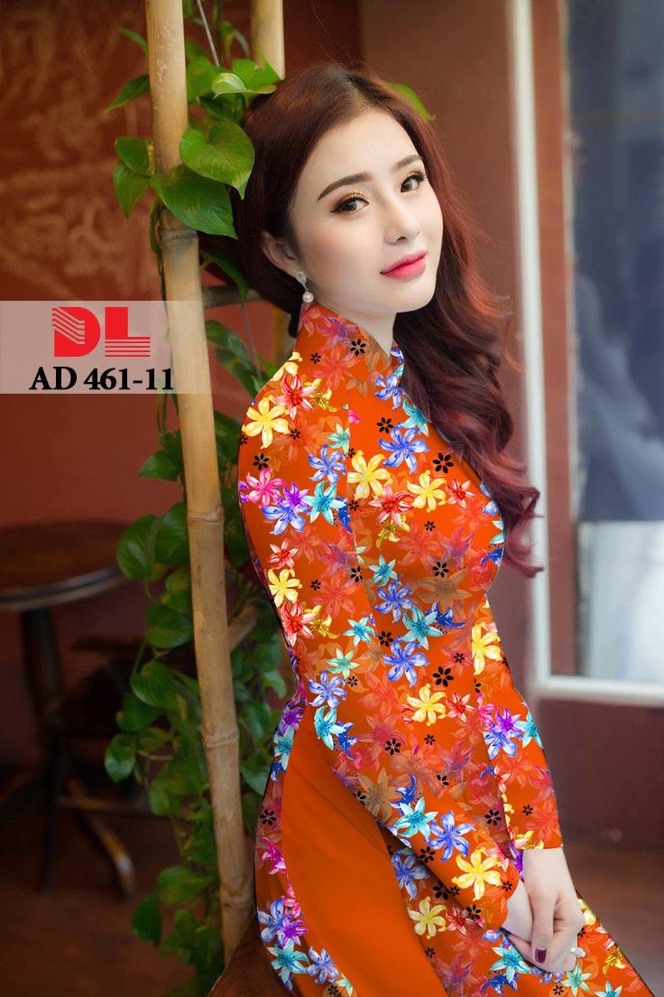 Vải áo dài hoa nhí DLAD-461 - Ảnh 11