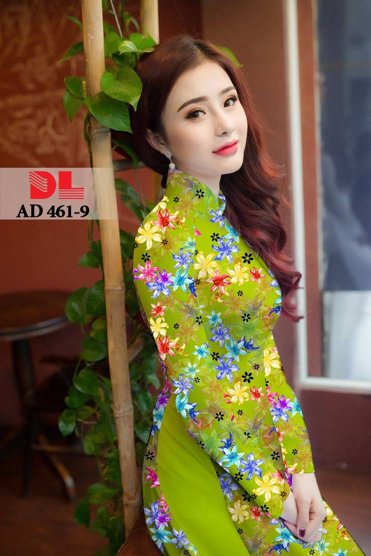 Vải áo dài hoa nhí DLAD-461 - Ảnh 9