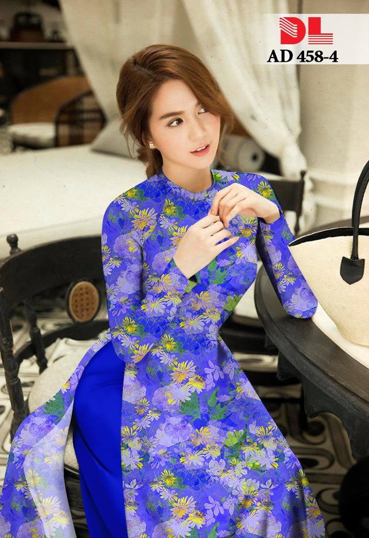 Vải áo dài chiếc lá DLAD-458 - Ảnh 6