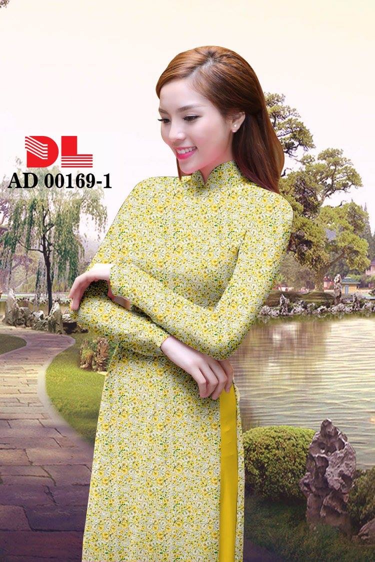 Vải áo dài hoa nhí DLAD-00169 - Ảnh 5