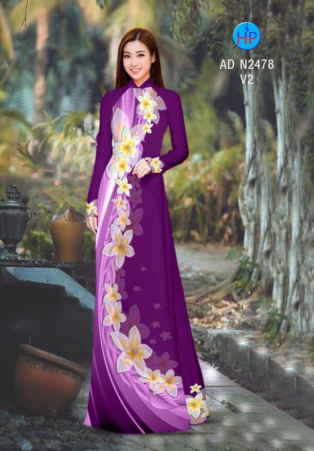 Vải áo dài hoa sứ AD N2478 - Ảnh 7