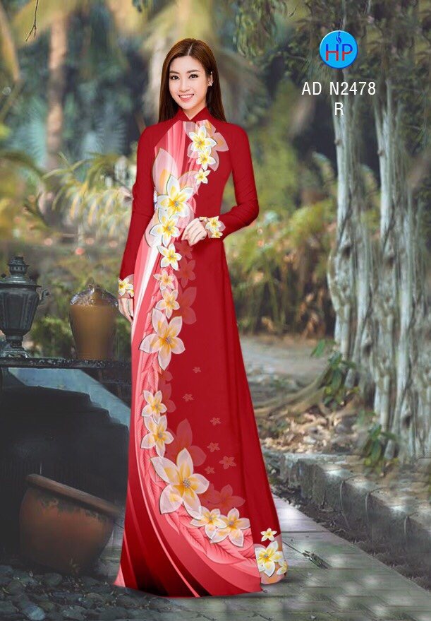 Vải áo dài hoa sứ AD N2478 - Ảnh 4