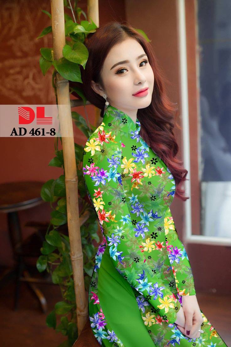 Vải áo dài hoa nhí DLAD-461 - Ảnh 8