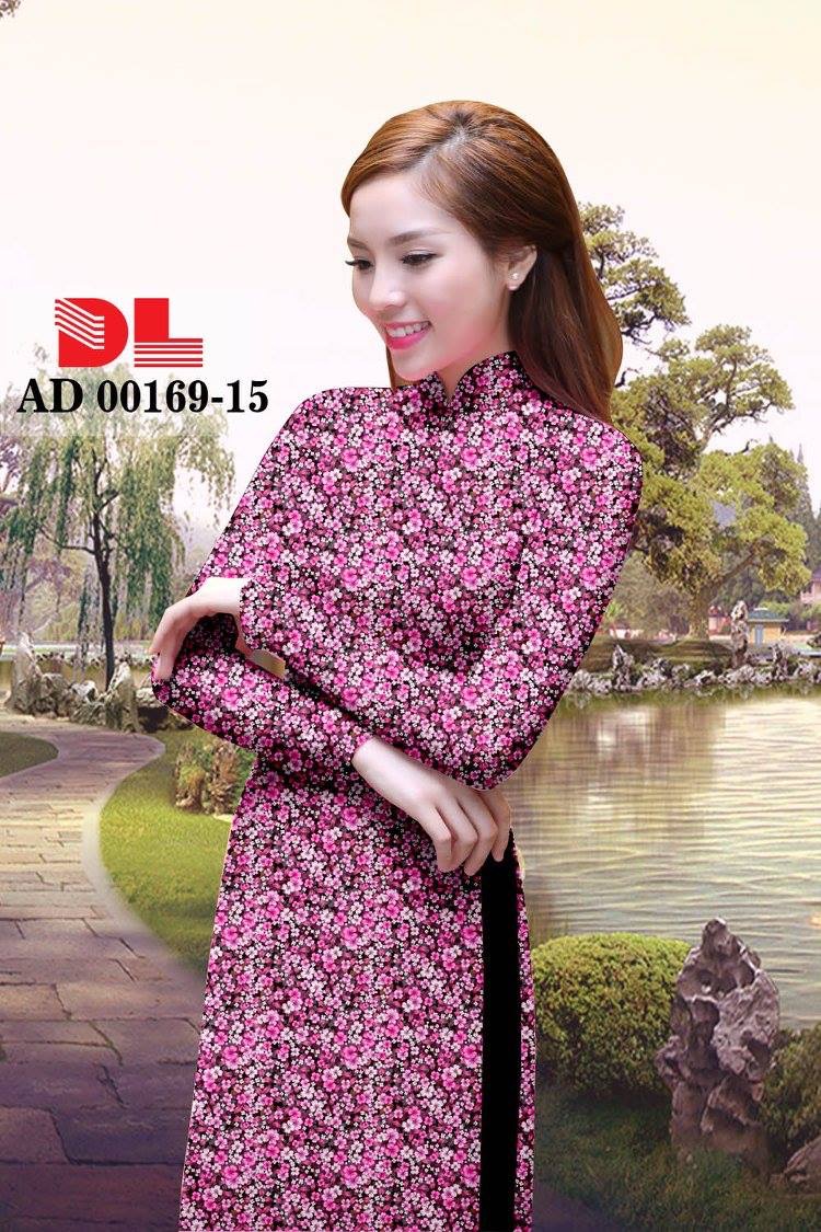 Vải áo dài hoa nhí DLAD-00169 - Ảnh 16