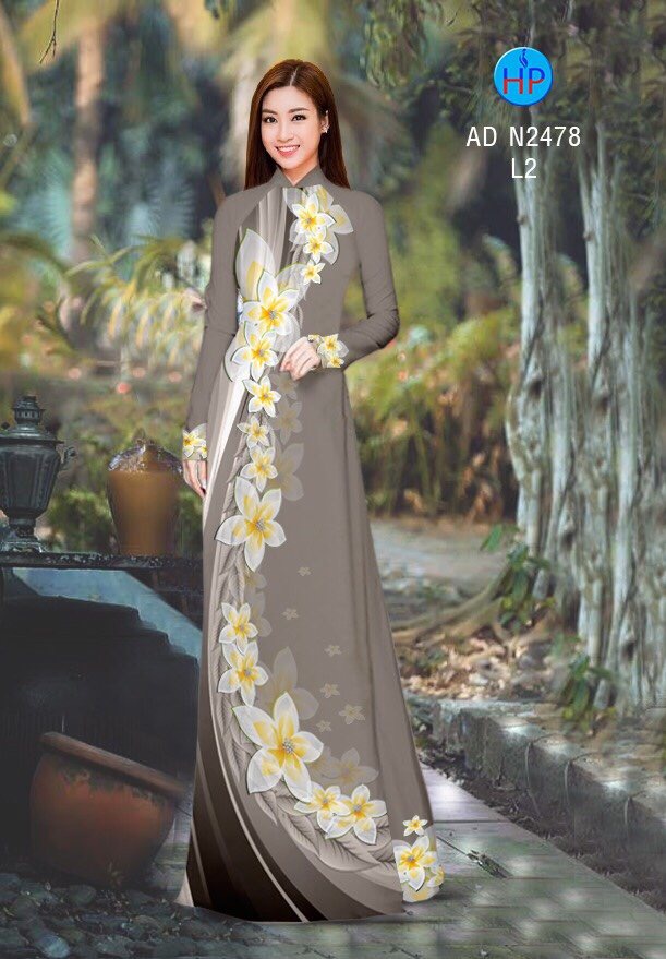 Vải áo dài hoa sứ AD N2478 - Ảnh 13